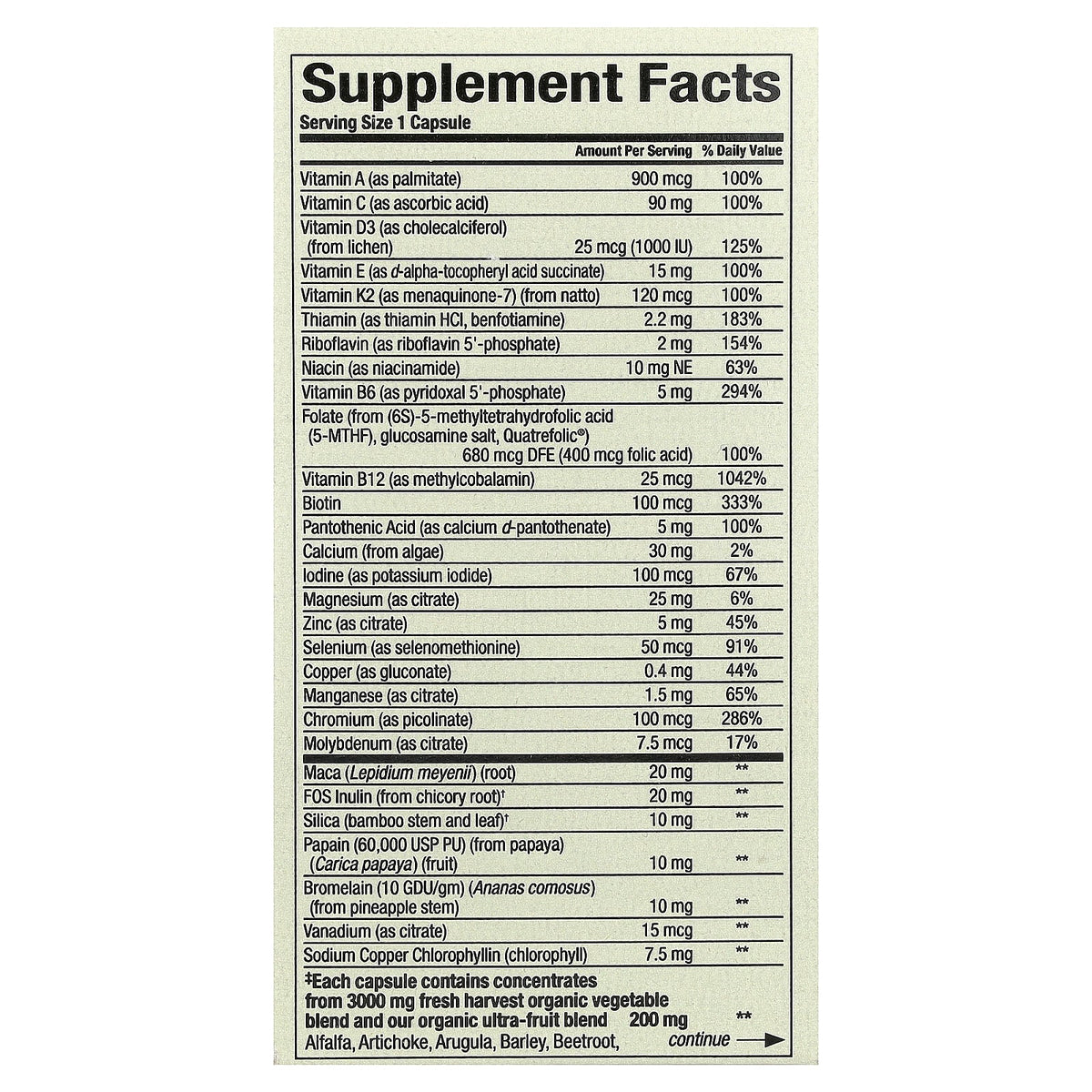 Natural Factors, Whole Earth & Sea®, Men's Multi, 60 Vegetarian Capsules