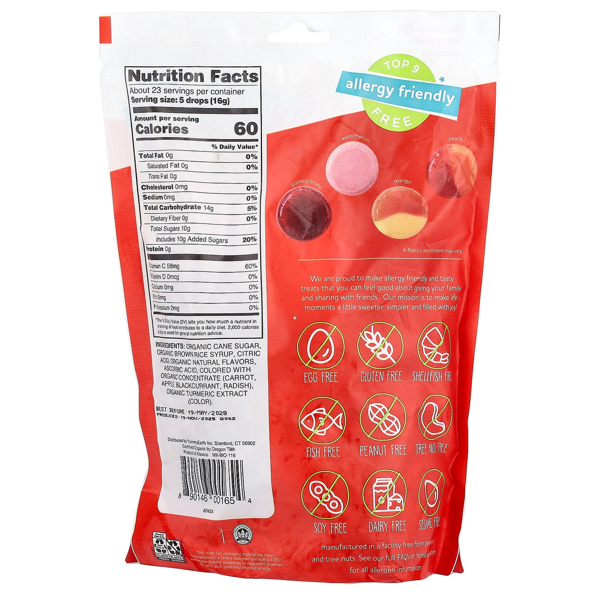 YumEarth, Organic Hard Candies, Favorites, 13 oz (368.5 g)