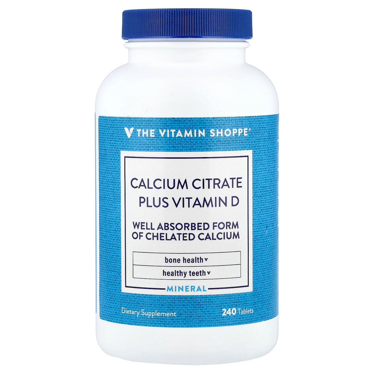 The Vitamin Shoppe, Calcium Citrate Plus Vitamin D, 240 Tablets