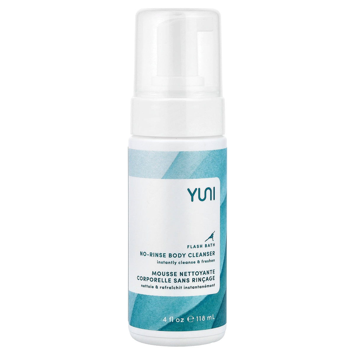 Yuni Beauty, Flash Bath, No-Rinse Body Cleanser, 4 fl oz (118 ml)