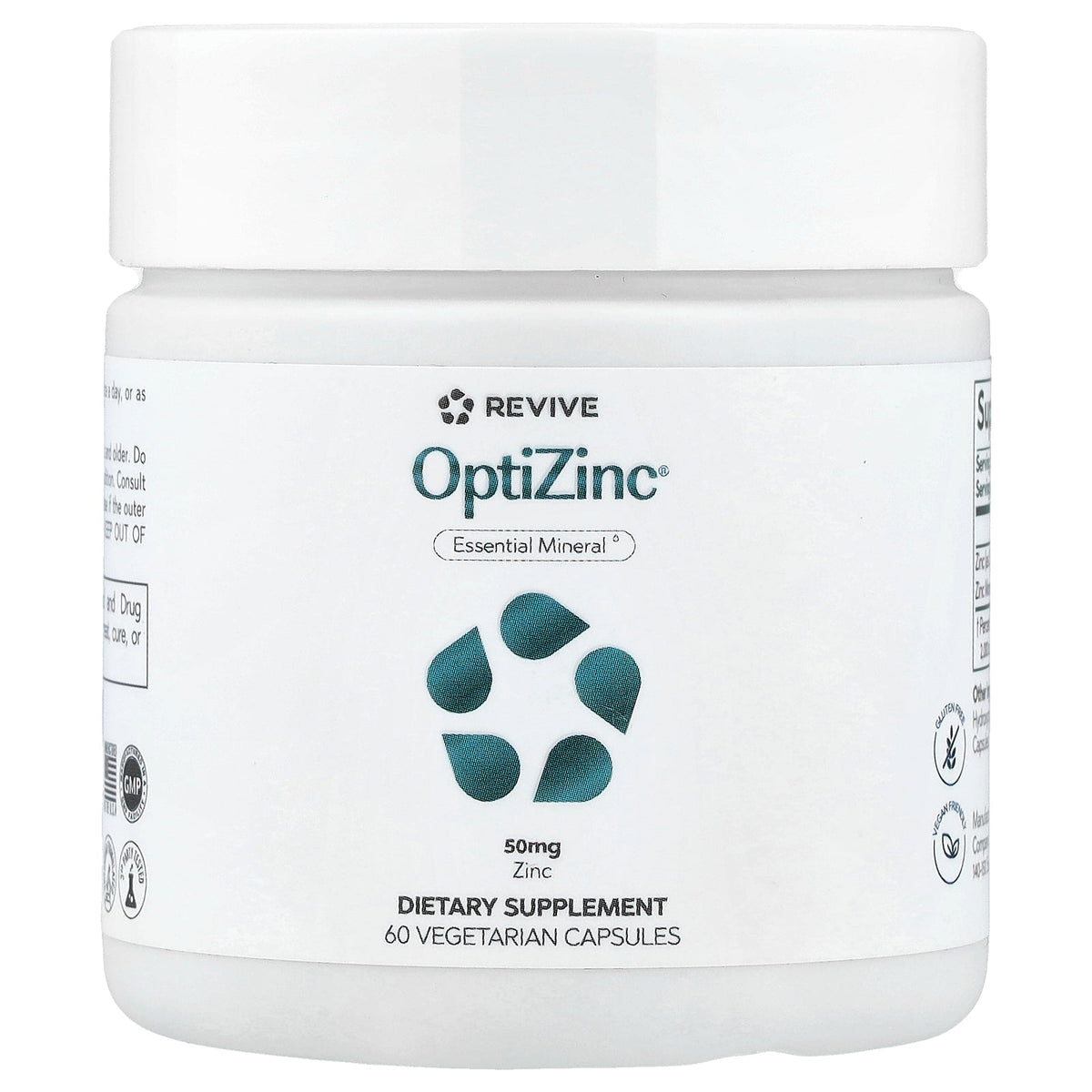 Revive, OptiZinc®, 50 mg, 60 Vegetarian Capsules