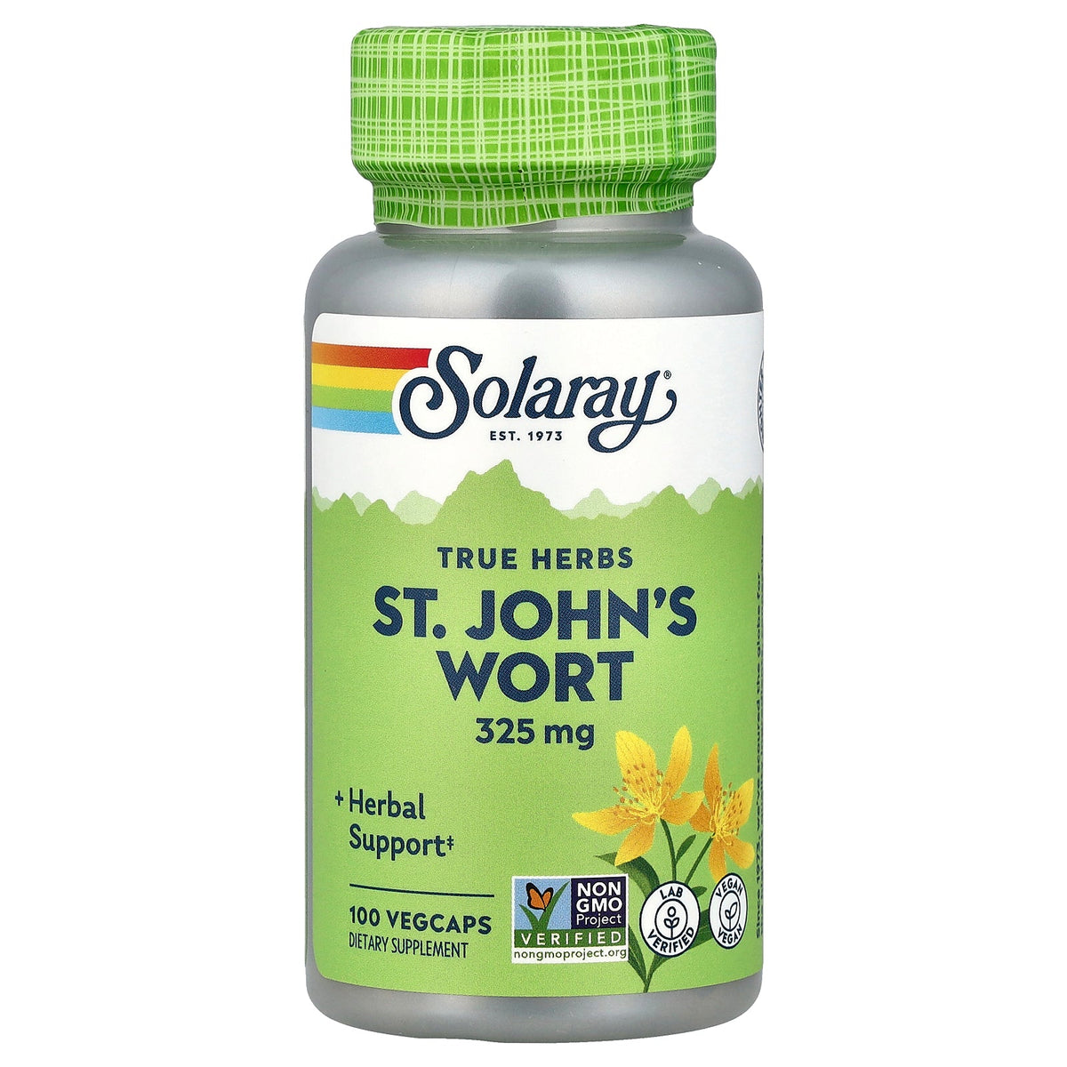 Solaray, True Herbs, St. John's Wort, 325 mg, 100 VegCaps