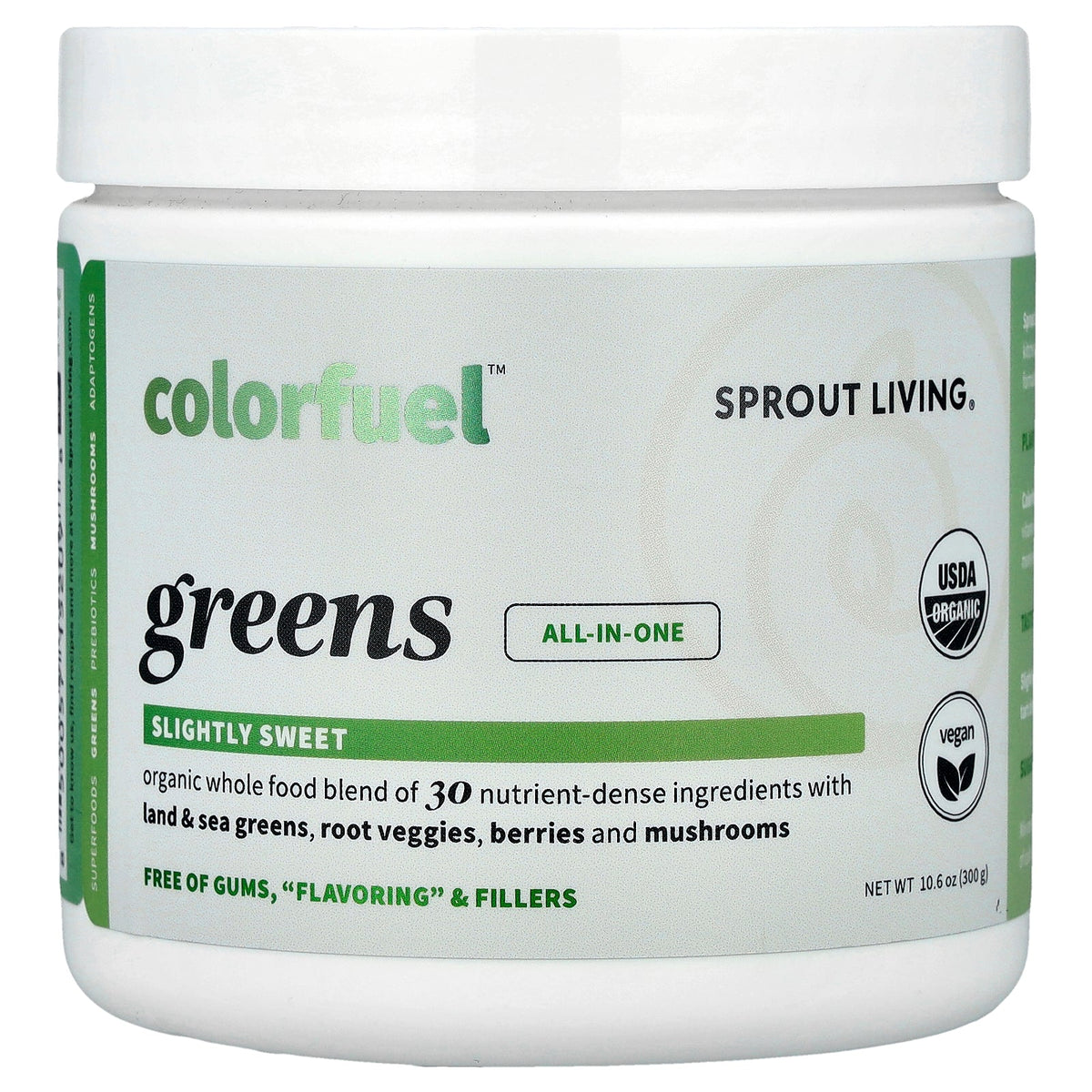 Sprout Living, Colorfuel™ Greens, 10.6 oz (300 g)