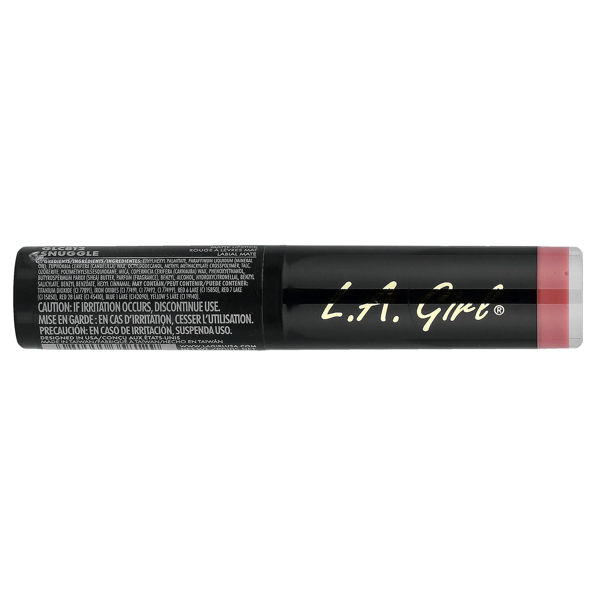 L.A. Girl, Matte Flat Velvet Lipstick, GLC812 Snuggle, 0.1 oz (3 g)