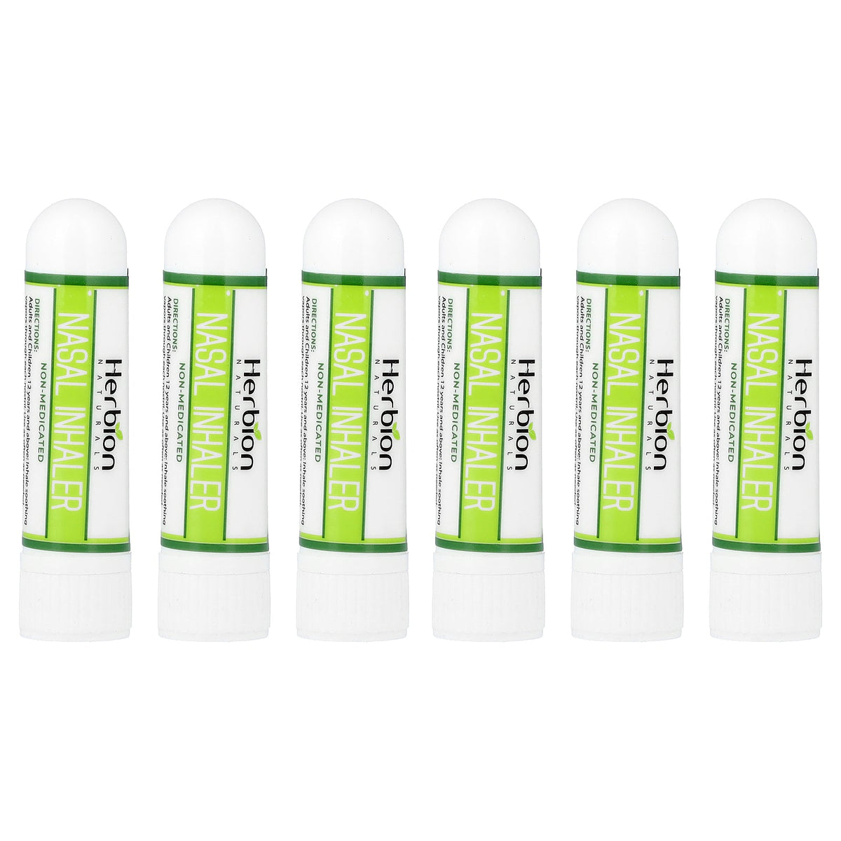 Herbion Naturals, Nasal Inhaler With Eucalyptus & Clove Oils, 6 Inhalers, 0.05 oz (1.3 g) Each