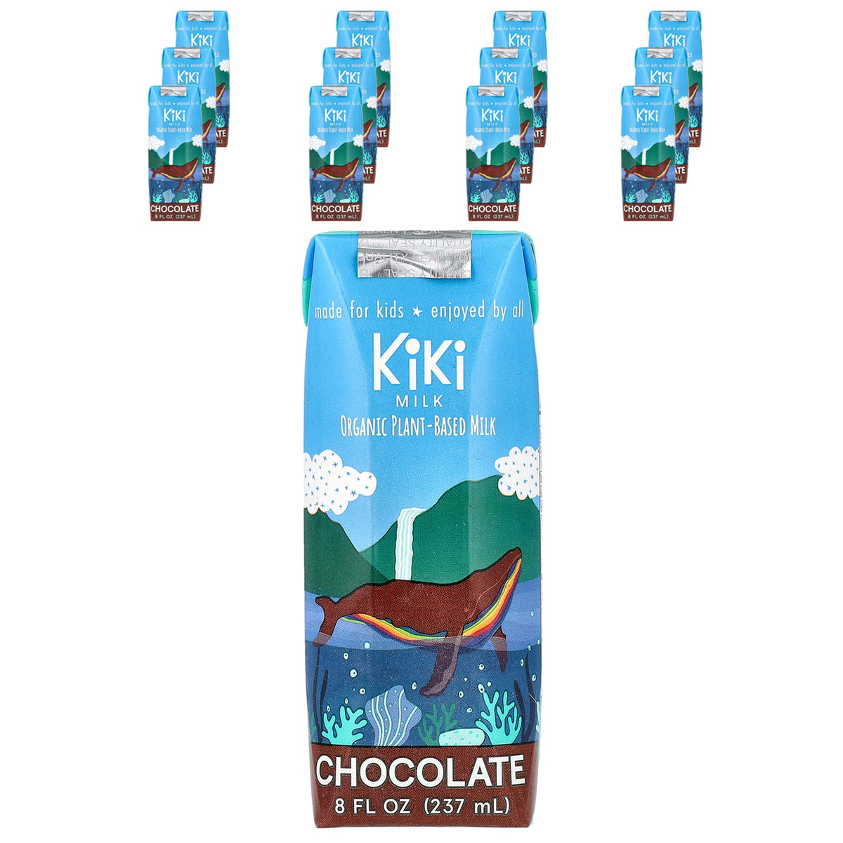 Kiki Milk, Organic Plant-Based Milk, Chocolate, 12 Cartons, 8 fl oz (237 ml) Each