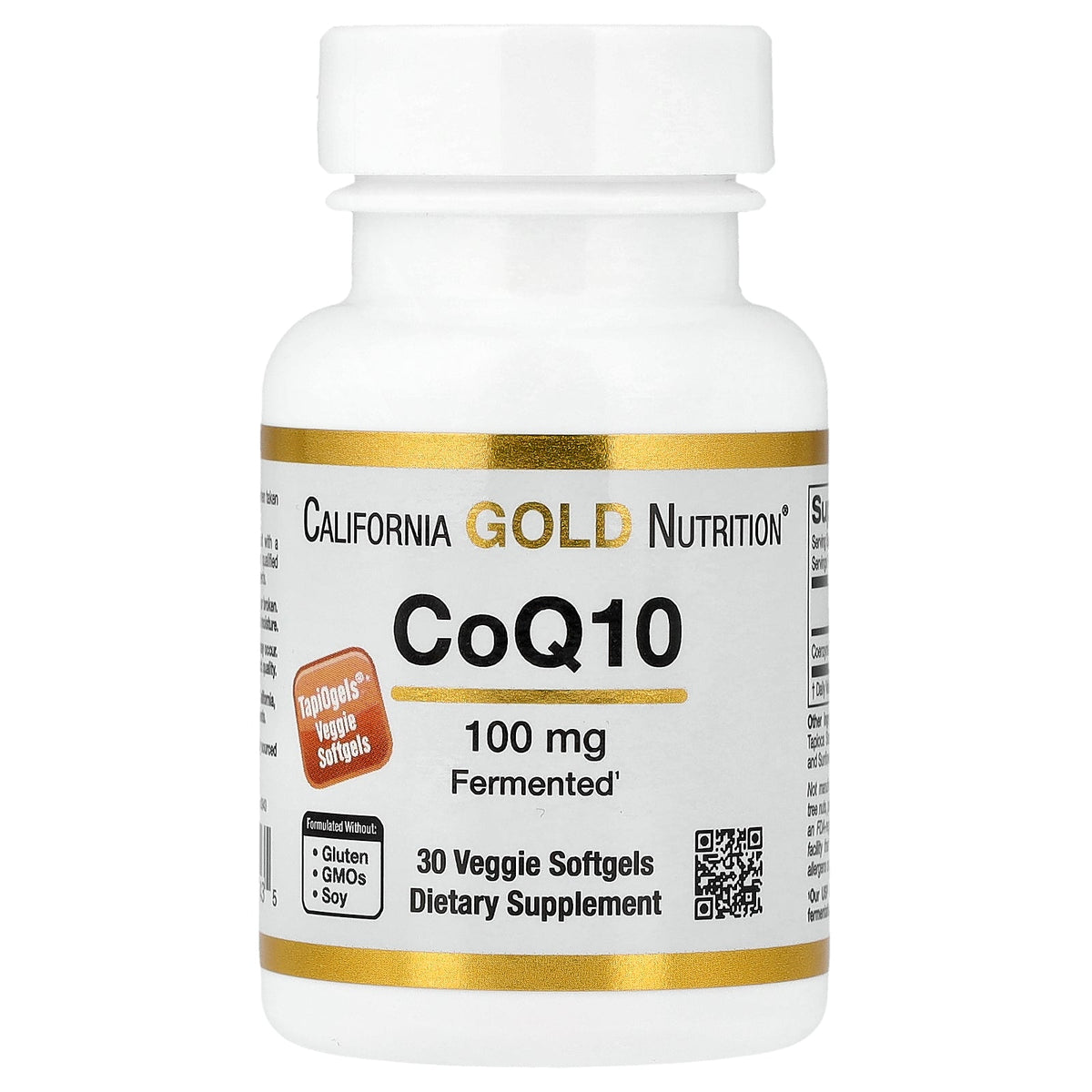 California Gold Nutrition, CoQ10, 100 mg, 30 Veggie Softgels