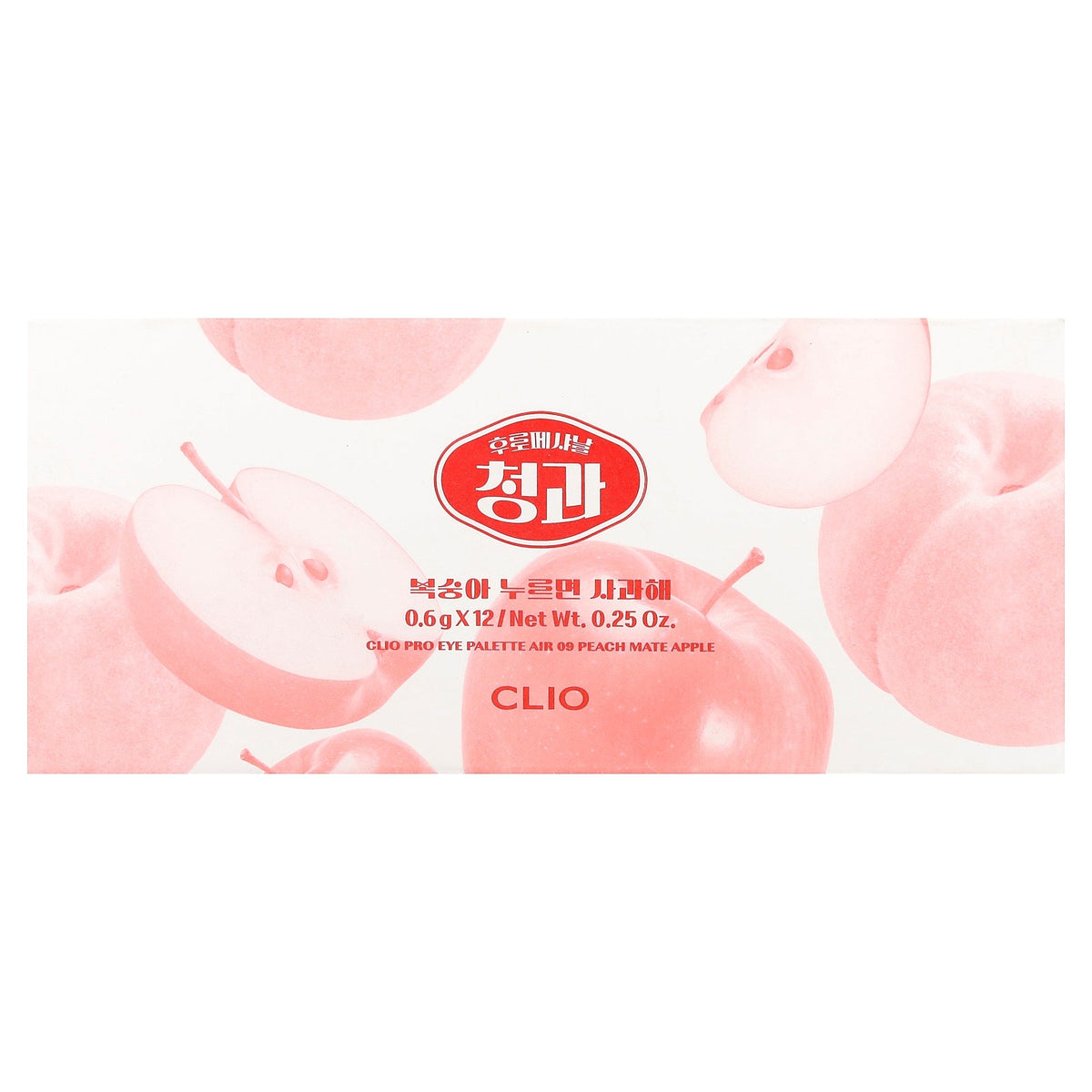 Clio, Pro Eye Palette Air, 09 Peach Mate Apple , 1 Count