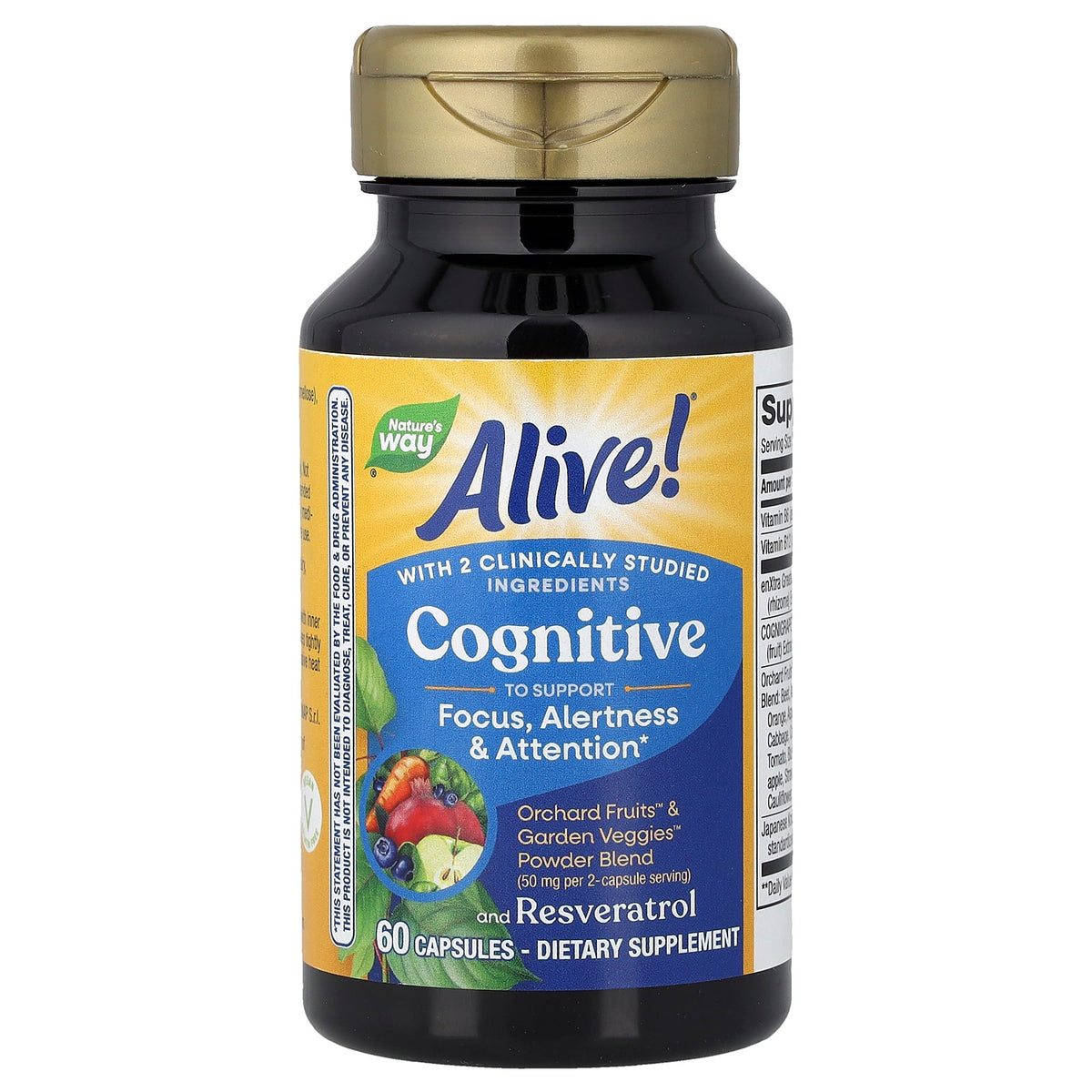 Nature's Way, Alive!® Cognitive, 60 Capsules