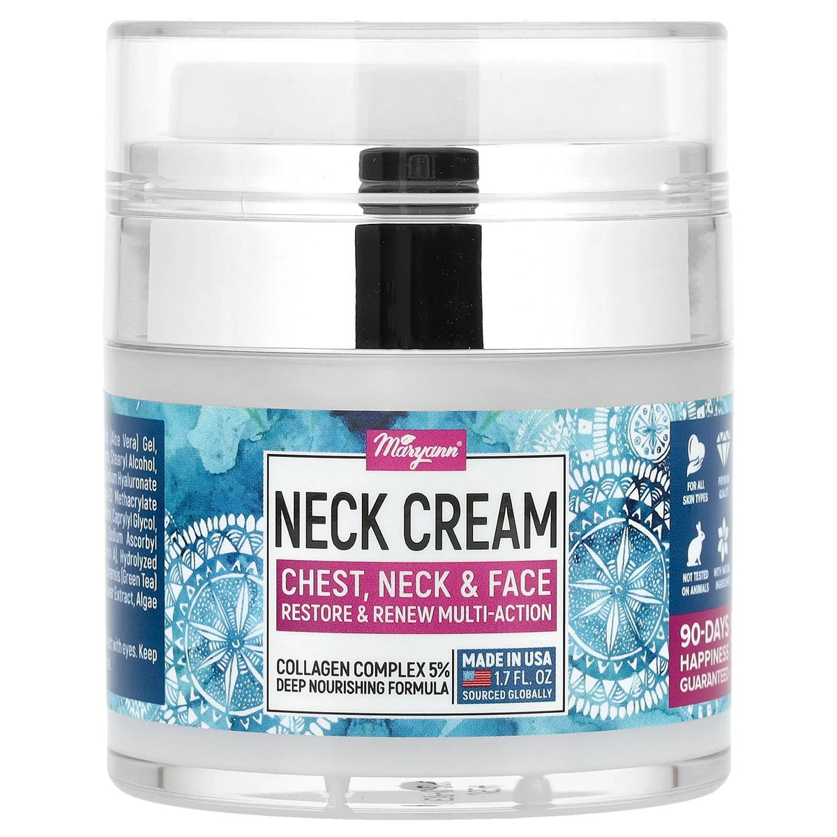 MaryAnn, Neck Cream, For All Skin Types, 1.7 fl oz (50 ml)