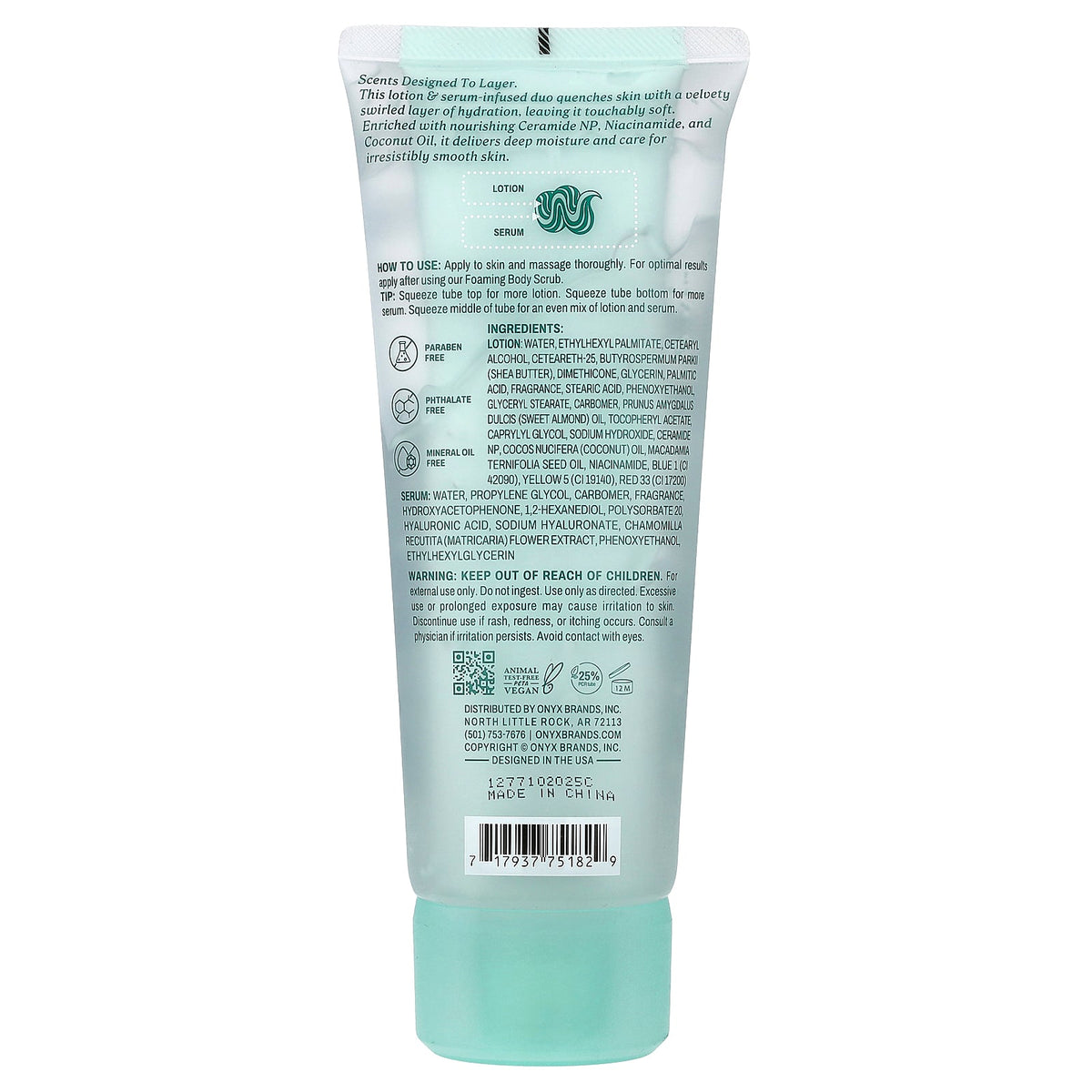 Onyx Professional, Soft Swirl, Lotion & Serum Duo, Coconut & Vanilla, 7 fl oz (208 ml)