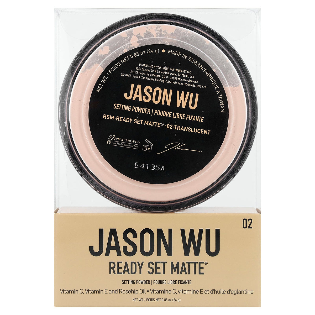 Jason Wu, Ready Set Matte®, Setting Powder, 02 Translucent, 0.85 oz (24 g)