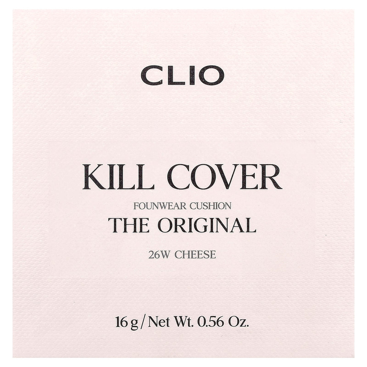 Clio, Kill Cover FounWear Cushion, 26W Cheese, 0.56 oz (16 g)