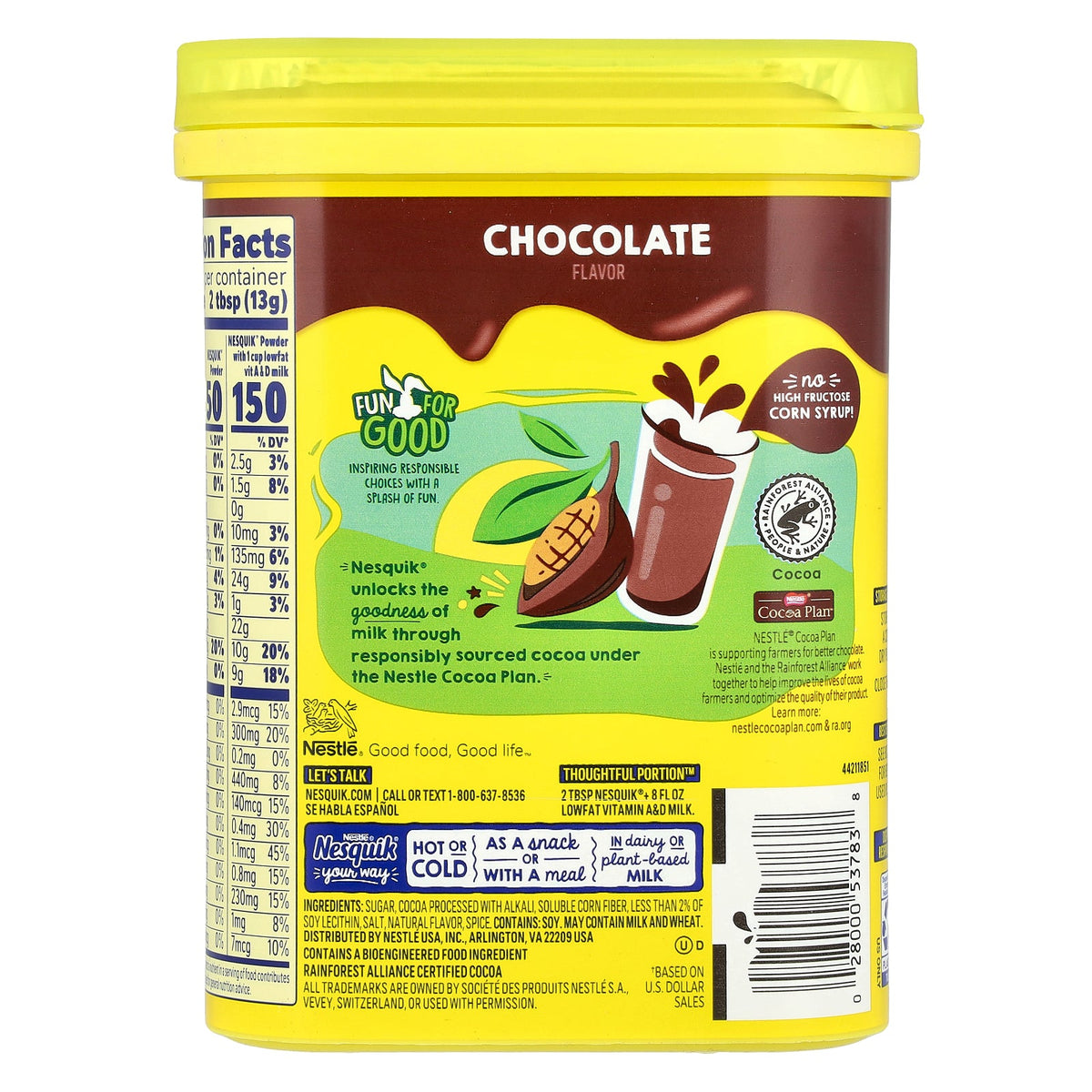 Nesquik, Nestle® Powder, Chocolate, 10 oz (285 g)