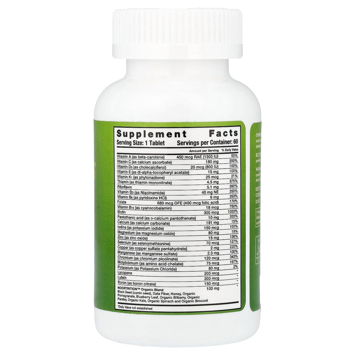 Noor Vitamins, Daily Energy and Immunity with Black Seed , 60 Tablets
