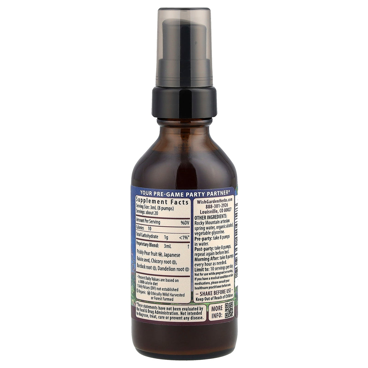 WishGarden Herbs, Party Prep™, 2 fl oz (59 ml)