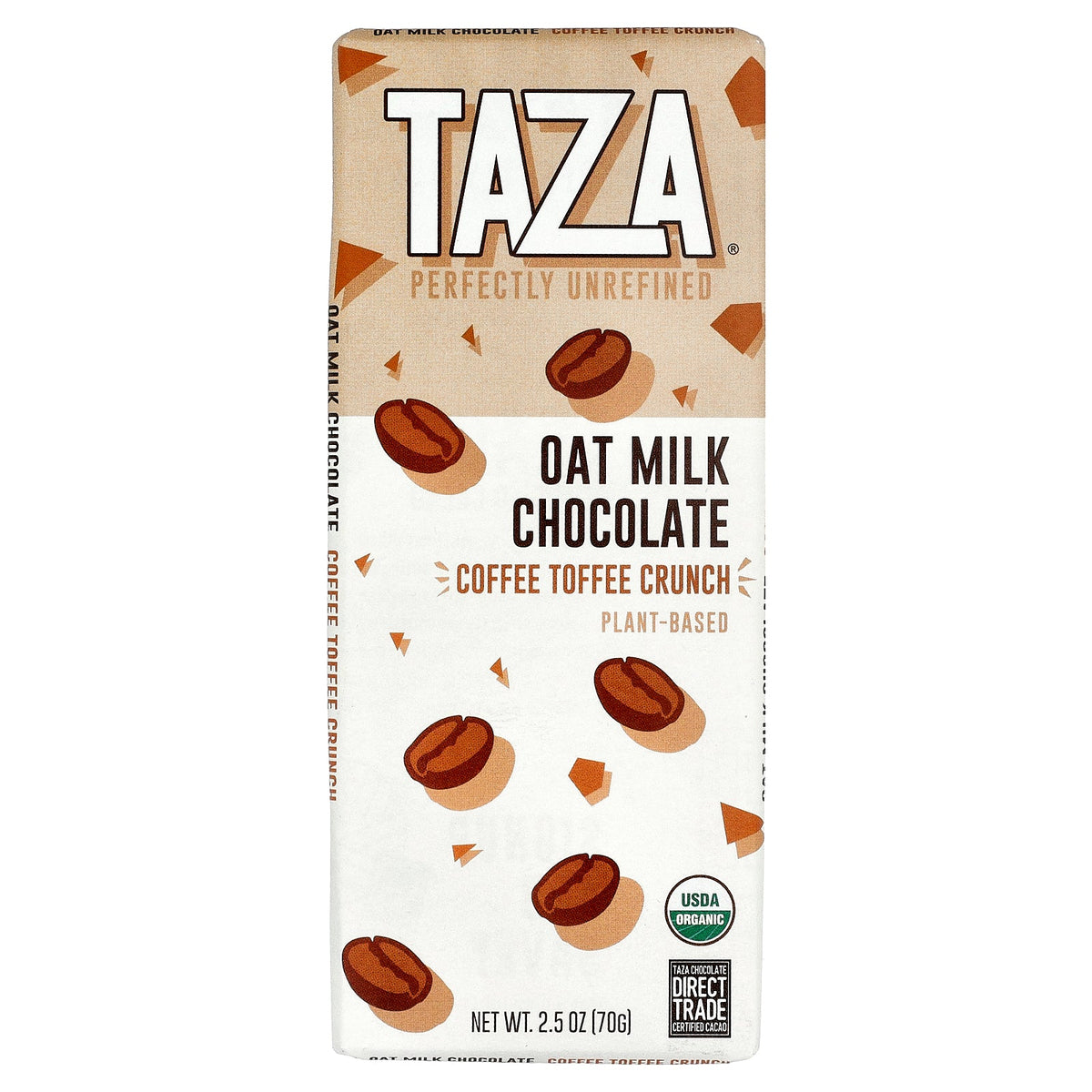Taza Chocolate, Oat Milk Chocolate, Coffee Toffee Crunch, 2.5 oz (70 g)