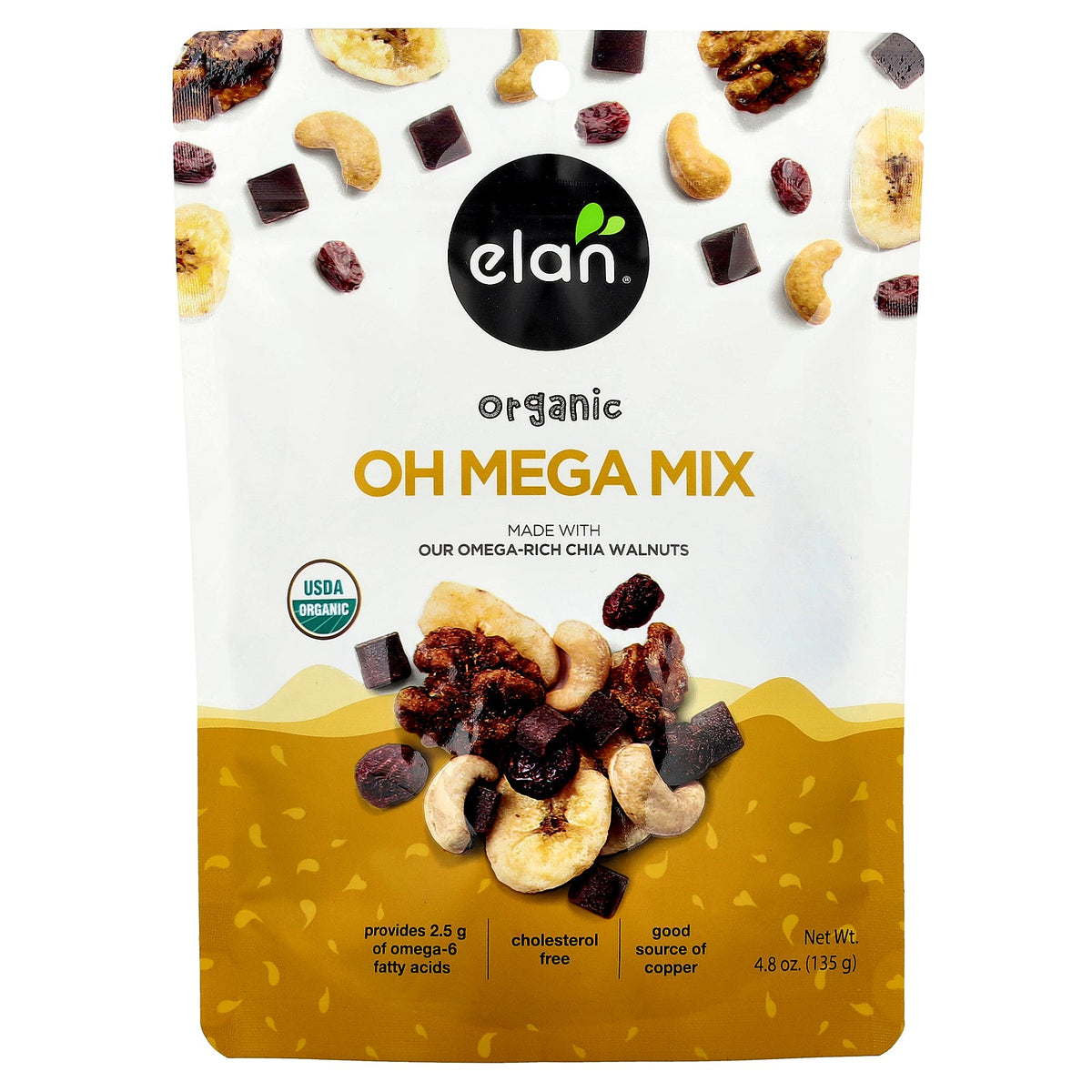 Elan, Organic Oh Mega Mix, 4.8 oz (135 g)