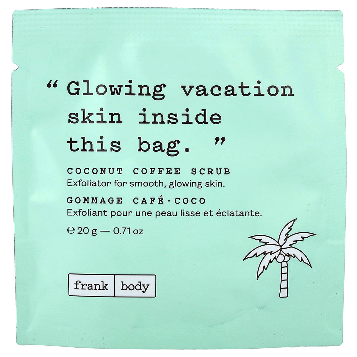 frank body, Coconut Coffee Scrub, 0.71 oz (20 g)
