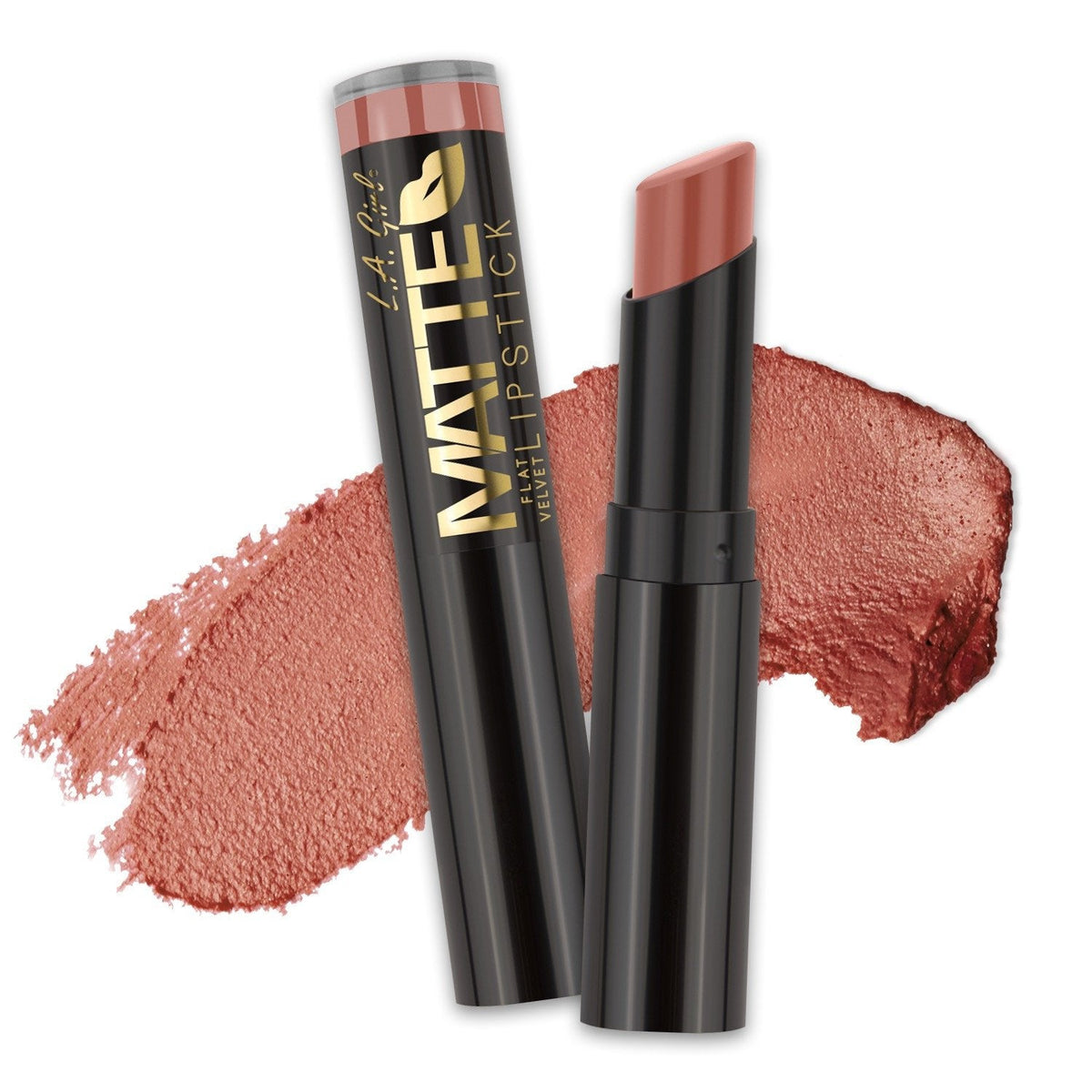 L.A. Girl, Matte Flat Velvet Lipstick, GLC812 Snuggle, 0.1 oz (3 g)