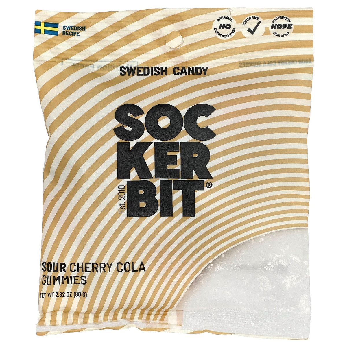 Sockerbit, Swedish Candy, Sour Cherry Cola Gummies, 2.82 oz (80 g)