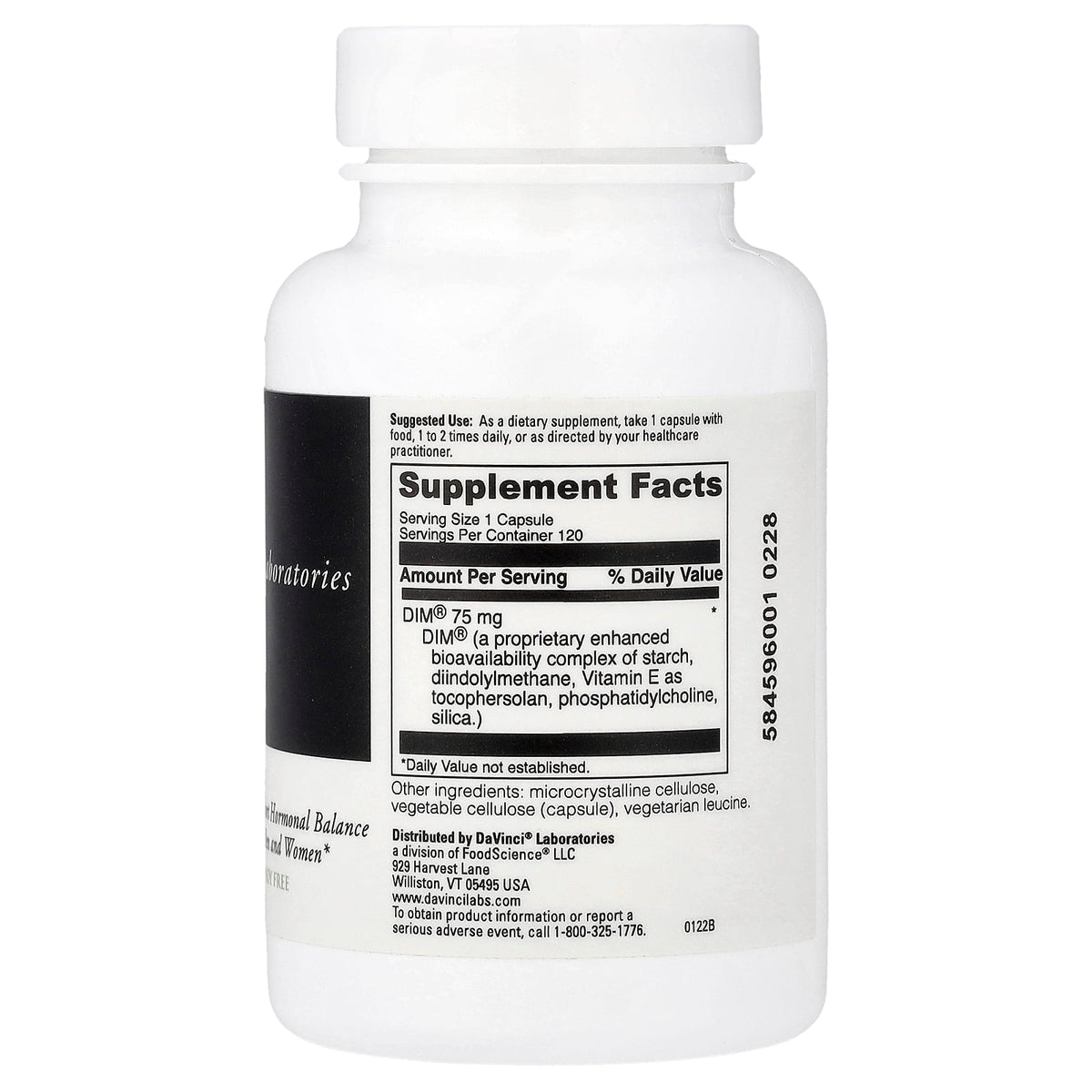 DaVinci Laboratories, Dimpro®, 120 Capsules (75 mg per Capsule)
