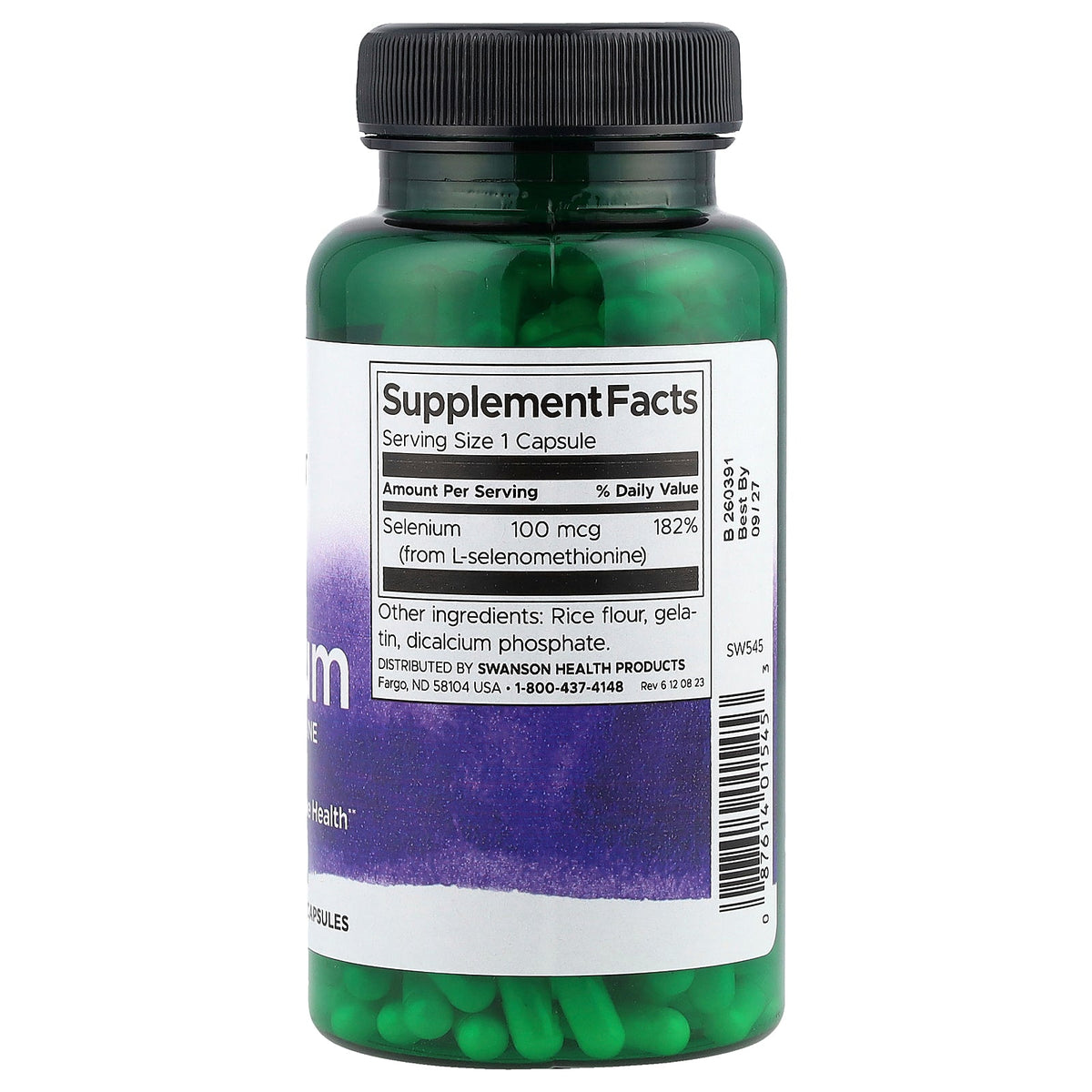 Swanson Vitamins, Selenium, 100 mcg, 300 Capsules