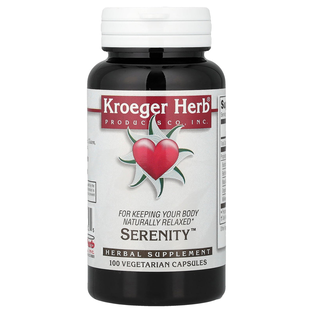 Kroeger Herb Co, Serenity™, 100 Vegetarian Capsules