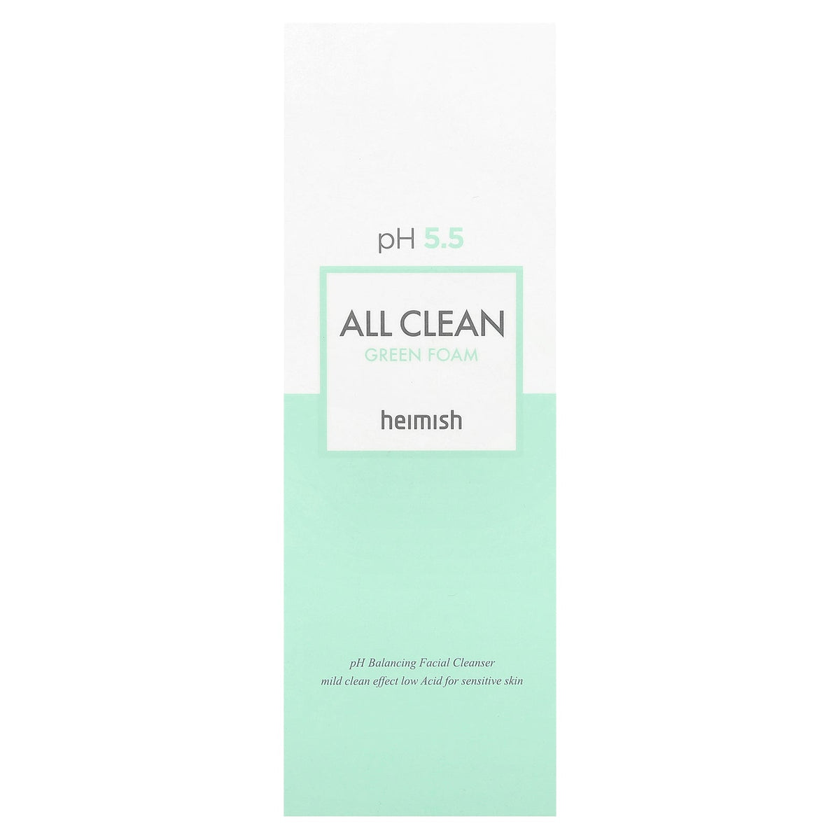 Heimish, All Clean Green Foam Facial Cleanser, 5.29 oz (150 g)
