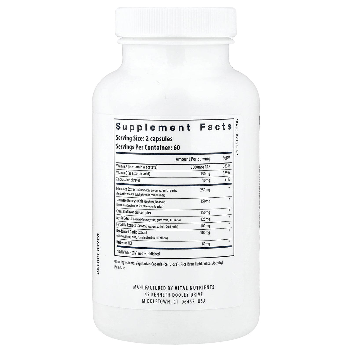 Vital Nutrients, Herbal Biotic, 120 Vegan Capsules