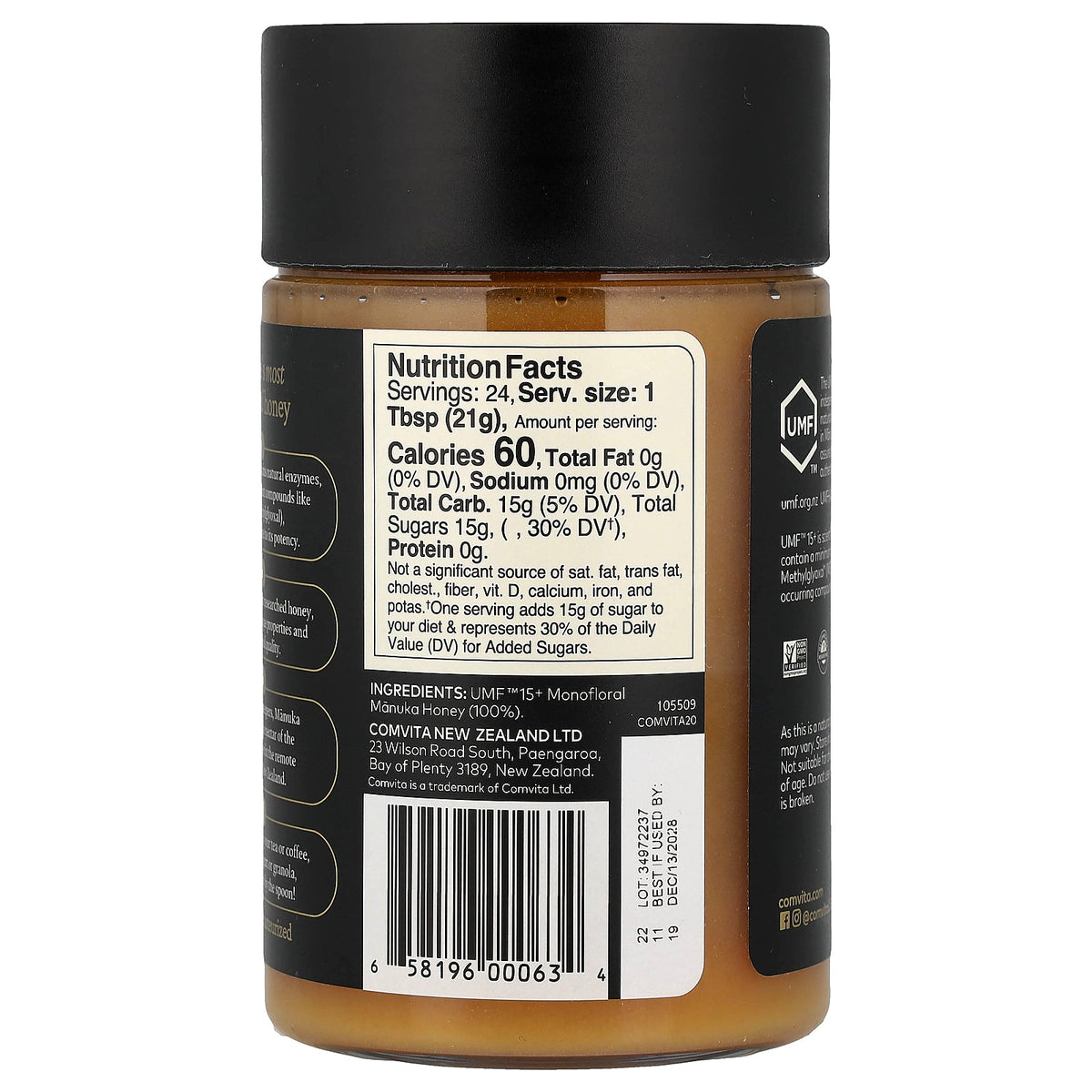 Comvita, Manuka Honey, UMF™ 15+, MGO 514+, 17.6 oz (500 g)