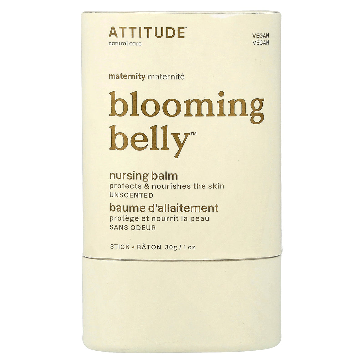 ATTITUDE, Blooming Belly™, Nursing Balm, Unscented, 1 oz (30 g)