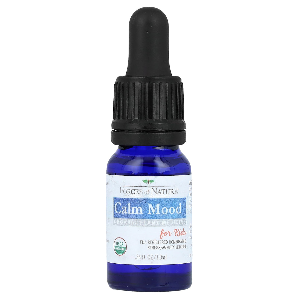 Forces of Nature, Kids, Calm Mood, For Ages 3-12, Fruit Flavor, 0.34 fl oz (10 ml)