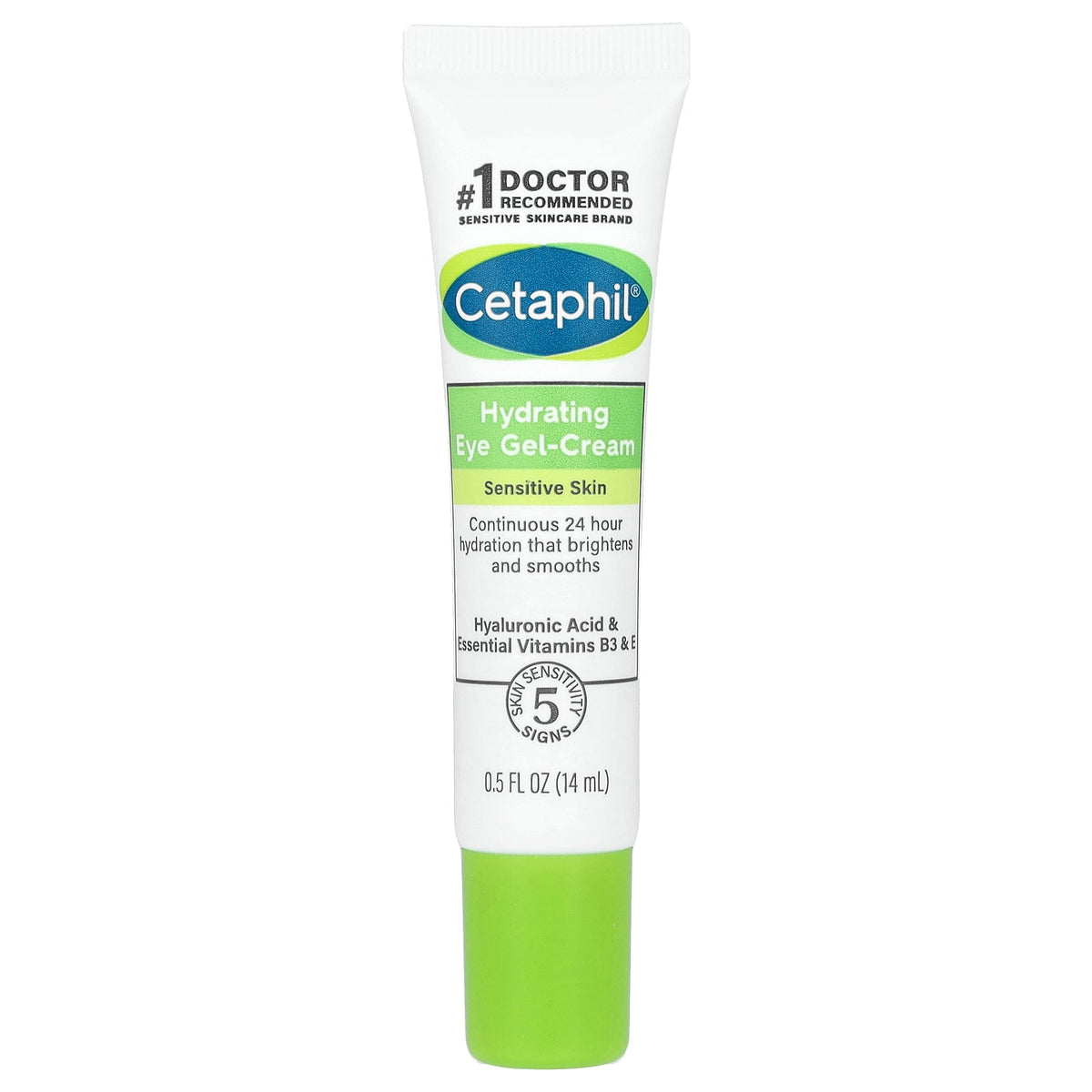 Cetaphil, Hydrating Eye Gel-Cream, Sensitive Skin, 0.5 fl oz (14 ml)