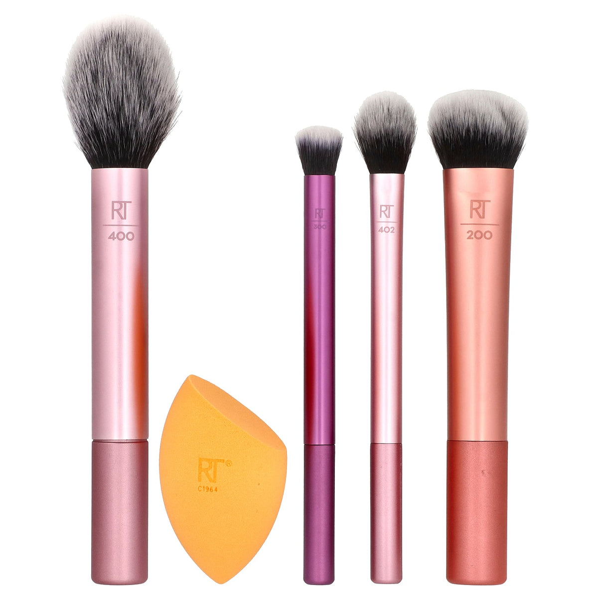 Real Techniques, Everyday Essentials Set, Face + Eye + Cheek , 5 Pieces