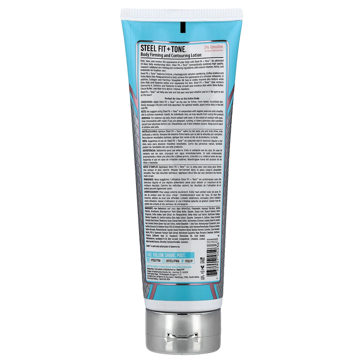 SteelFit, Fit + Tone™, Body Firming and Contouring Lotion, Pink Pomelo, 8 fl oz (237 ml)
