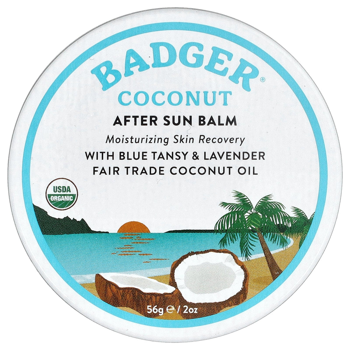 Badger, Coconut After Sun Balm, 2 oz (56 g)
