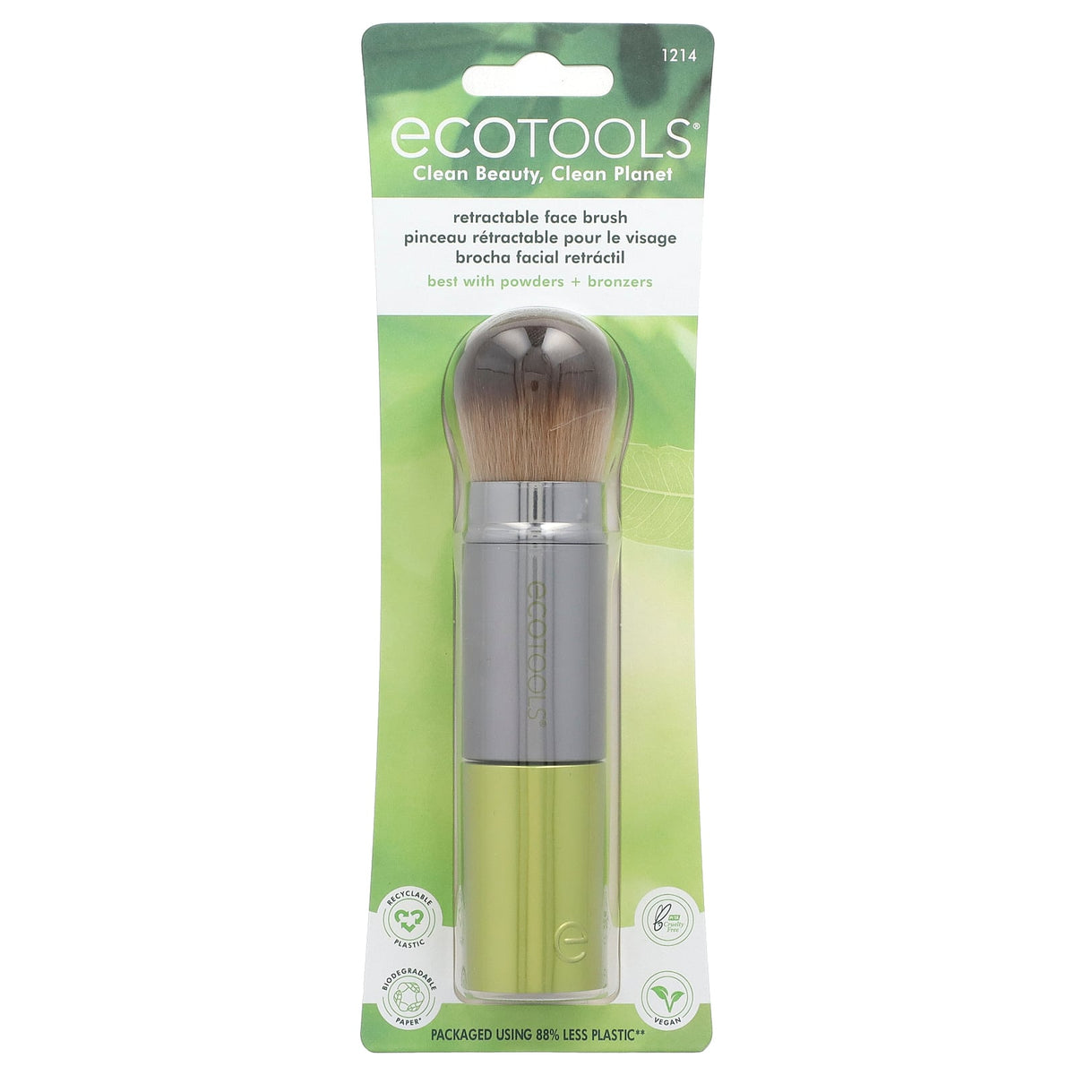 EcoTools, Retractable Face Brush, 1 Brush