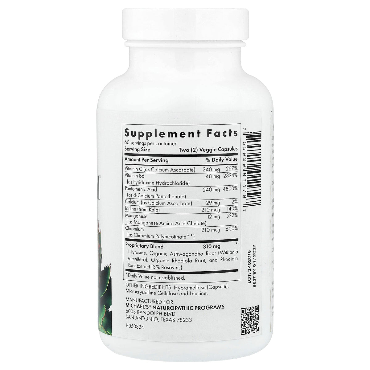 Michael's Health, Thyrodrenal™, 120 Vegan Capsules
