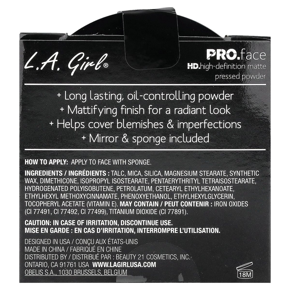 L.A. Girl, PRO.face Matte Pressed Powder, GPP602 Classic Ivory, 0.25 oz (7 g)