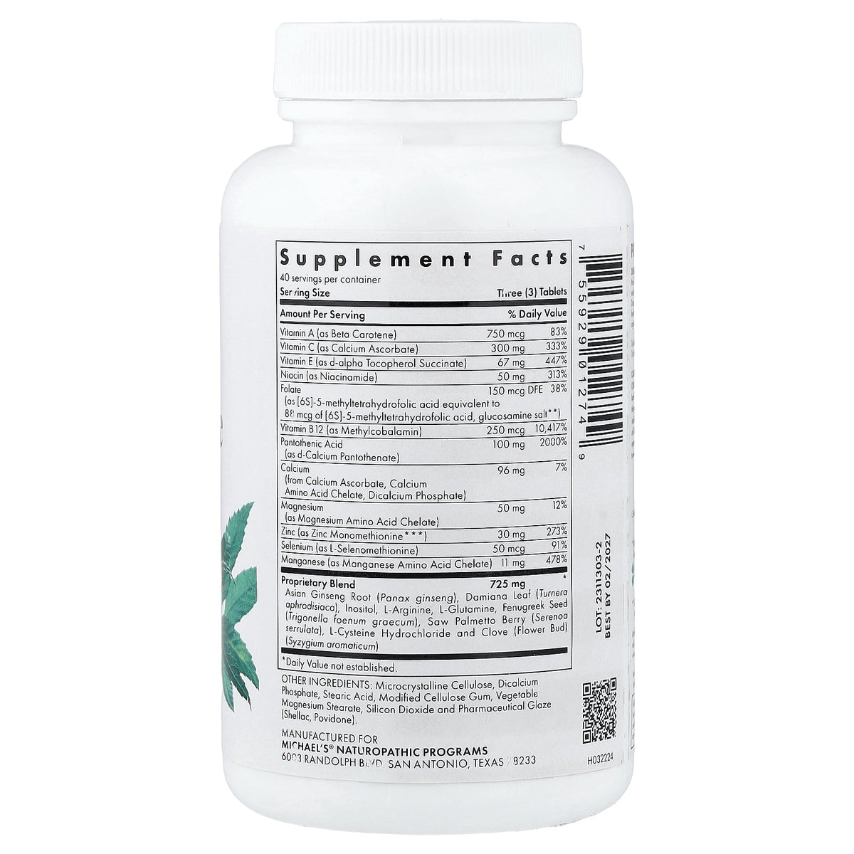 Michael's Health, Male Reproductive Factors™, 120 Vegetarian Tablets