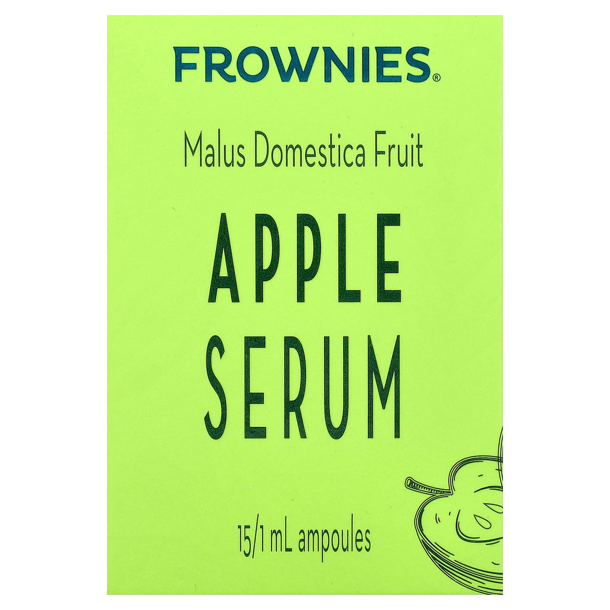 Frownies, Apple Serum, 15 Ampoules, 1 ml Each