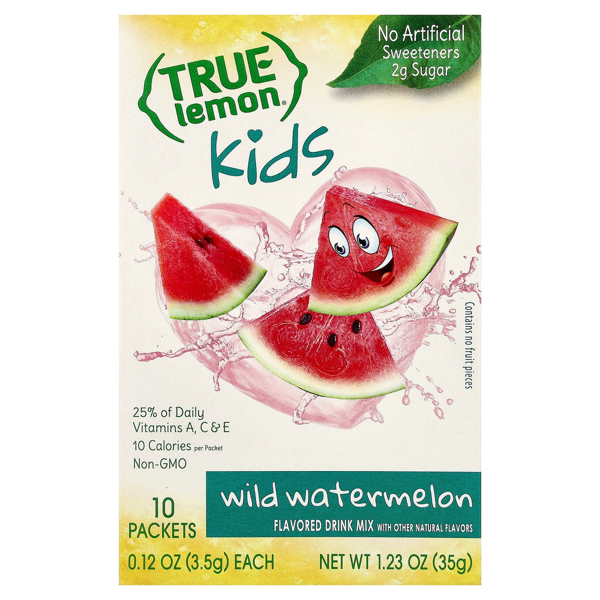 True Citrus, True Lemon®, Kids, Flavored Drink Mix, Wild Watermelon, 10 Packets, 0.12 oz (3.5 g) Each