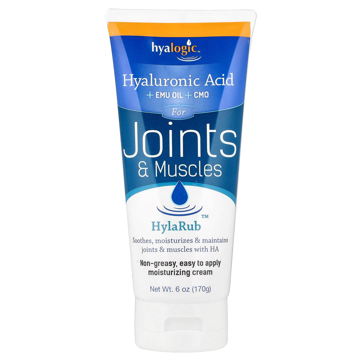 Hyalogic, HylaRub™, Moisturizing Cream, Joints & Muscles , 6 oz (170 g)