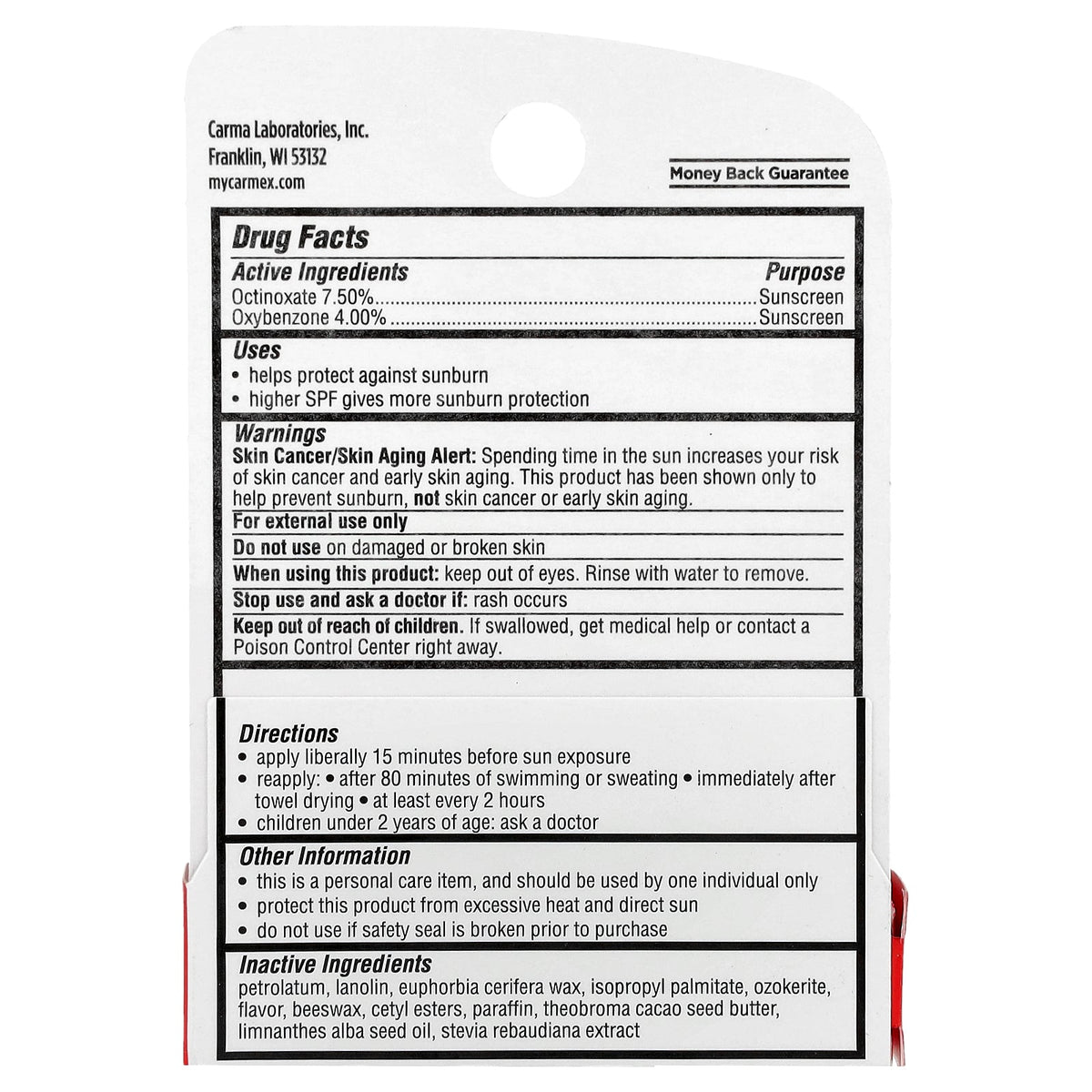 Carmex, Daily Care™, Moisturizing Lip Balm, SPF 15, Strawberry, 0.15 oz (4.25 g)