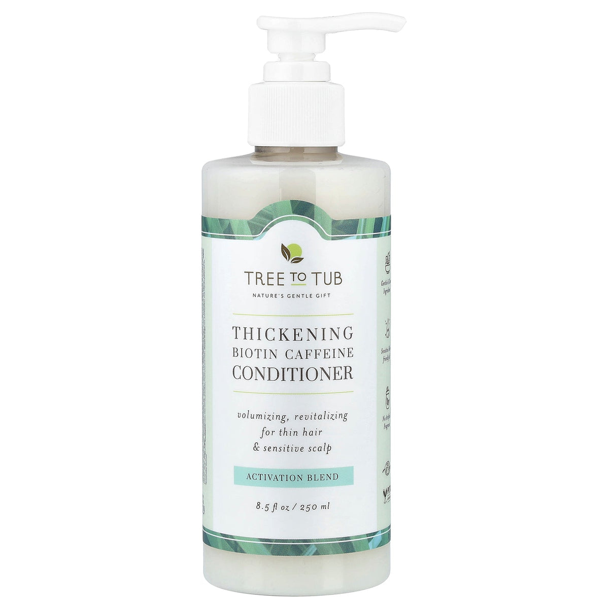 Tree To Tub, Thickening Biotin Caffeine Conditioner, 8.5 fl oz (250 ml)