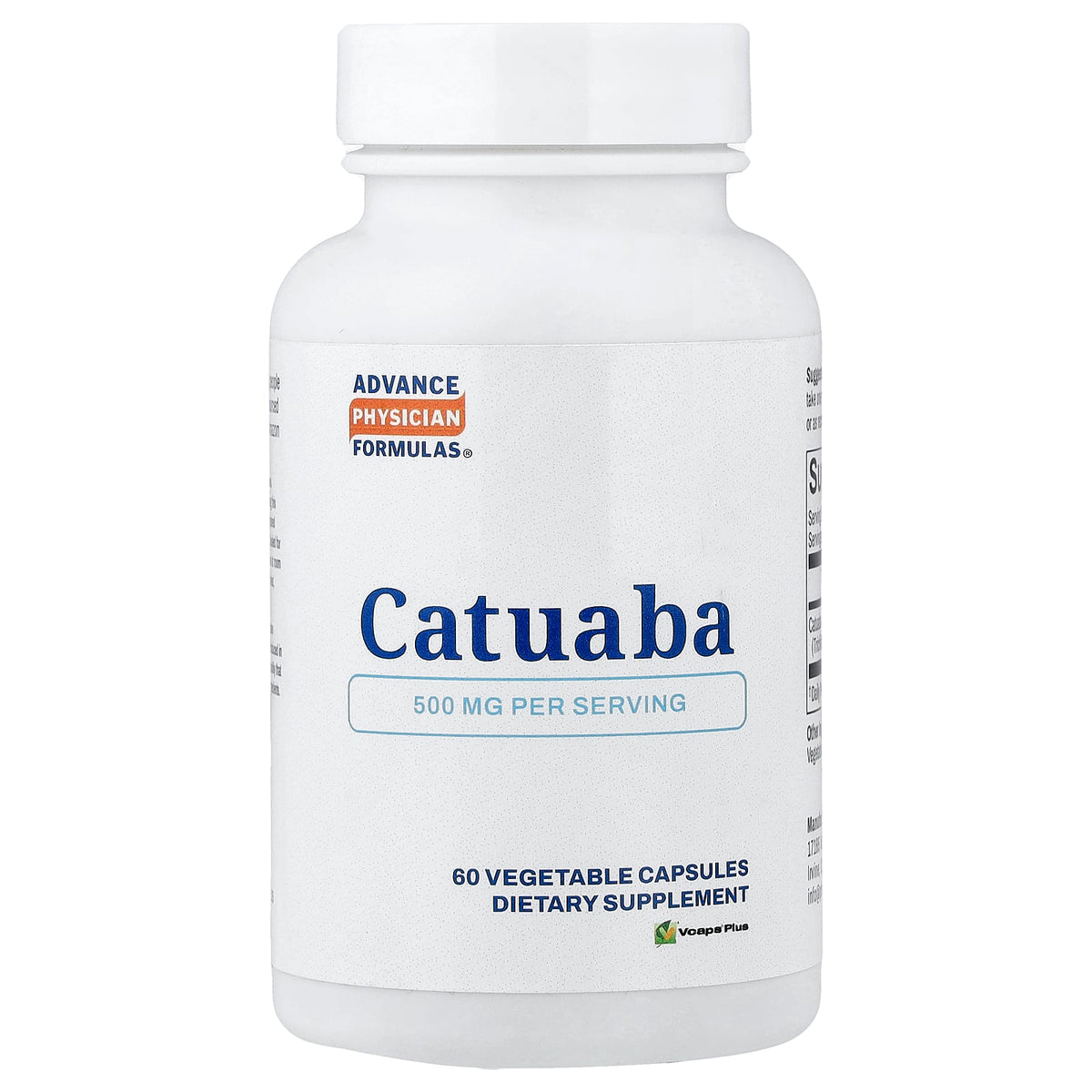 Advance Physician Formulas, Catuaba, 500 mg, 60 Vegetable Capsules