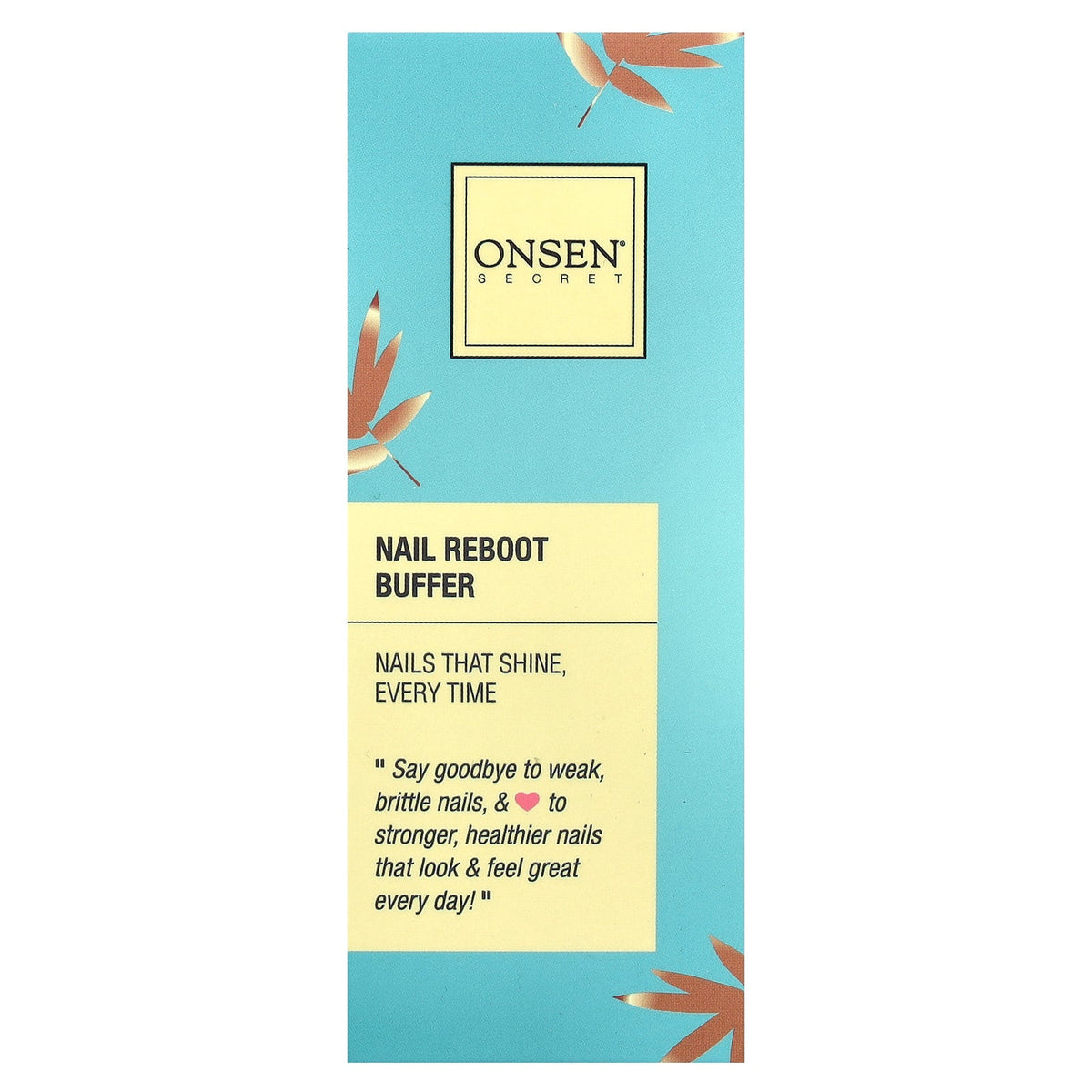 Onsen Secret, Nail Reboot Buffer, 3 Piece Set