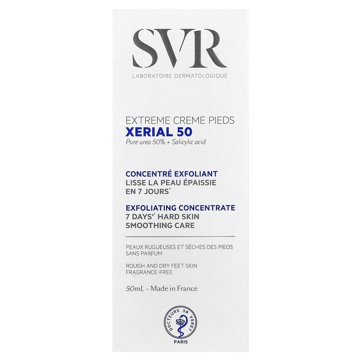 SVR, Xerial 50, Extreme Foot Cream, Fragrance-Free, 1.7 fl oz (50 ml)