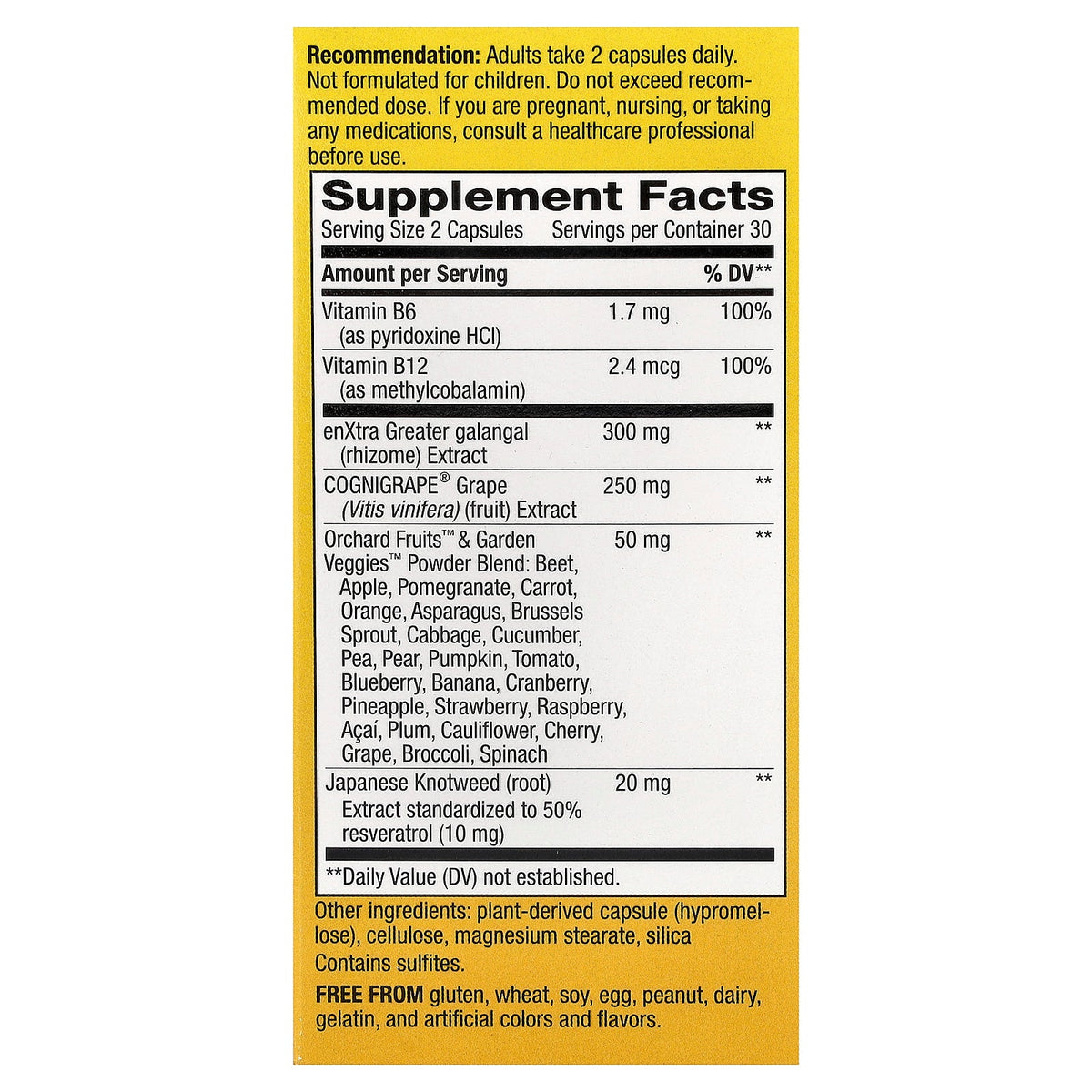 Nature's Way, Alive!® Cognitive, 60 Capsules